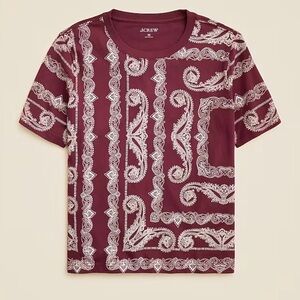 J Crew Bandana print tee shirt